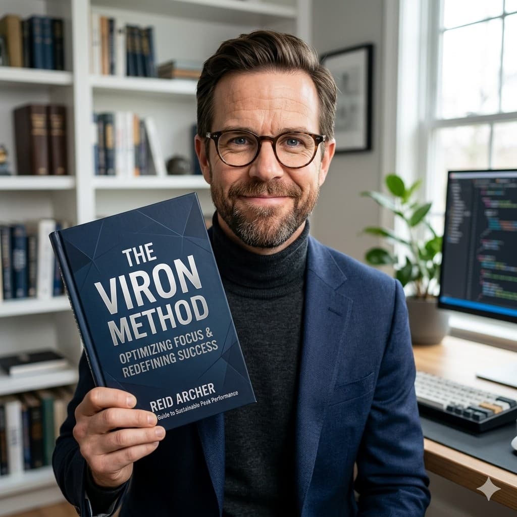 Reid Archer holding The VIRON Method